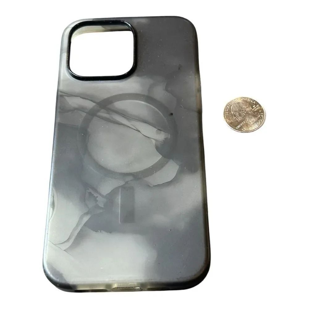Otterbox Impact Case w/ Magsafe for iPhone 15 Pro - Clear/Black USED black gray